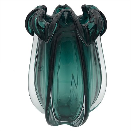 VASO DE VIDRO VERDE