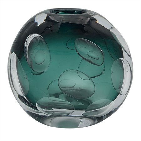 VASO DE VIDRO VERDE
