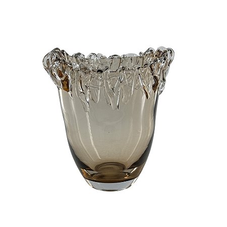 VASO DE VIDRO CHAMPAGNE ESTILO MURANO