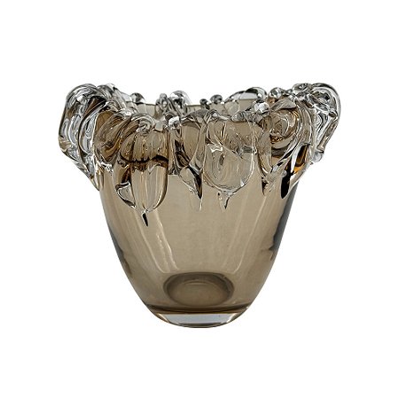 VASO DE VIDRO CHAMPAGNE ESTILO MURANO