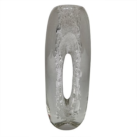 VASO DE VIDRO TRANSPARENTE
