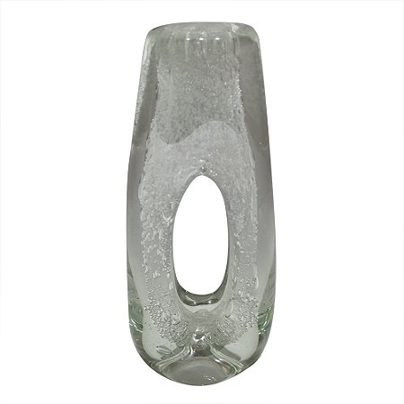 VASO DE VIDRO TRANSPARENTE