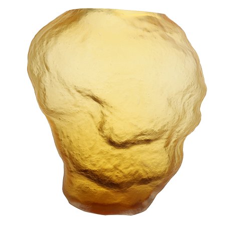 VASO DECORATIVO EM VIDRO - AMBAR - 33X22X30.5CM
