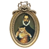 PORTA RETRATO EM RESINA DOURADO ENVELHECIDO
