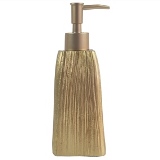 PORTA SABONETE LIQUIDO EM RESINA DOURADO
