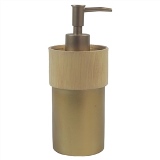 PORTA SABONETE LIQUIDO EM RESINA DOURADO