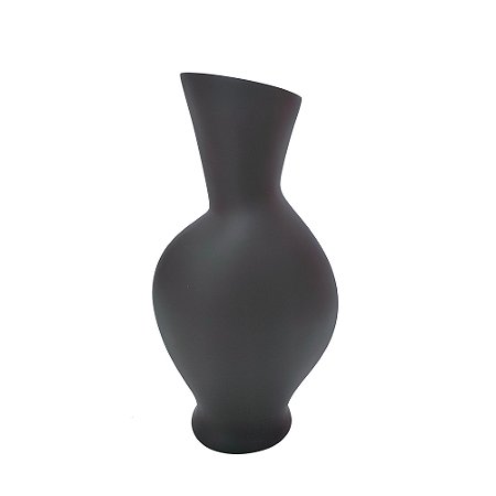 VASO DECORATIVO EM RESINA PRETO