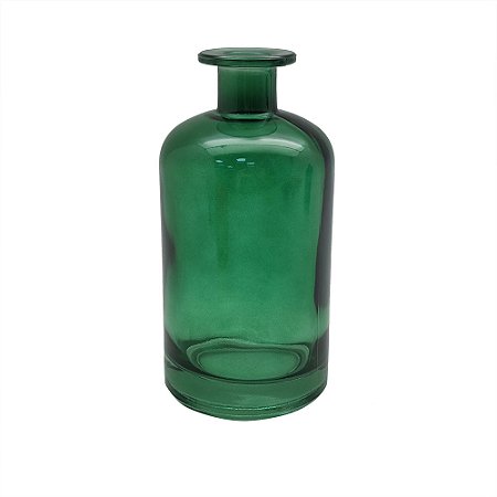 VASO DECORATIVO EM VIDRO VERDE