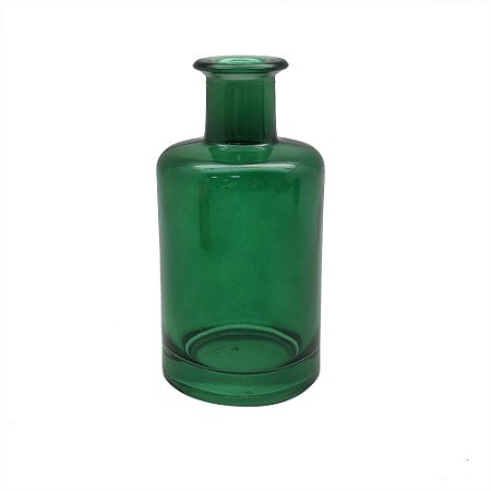 VASO DECORATIVO EM VIDRO VERDE