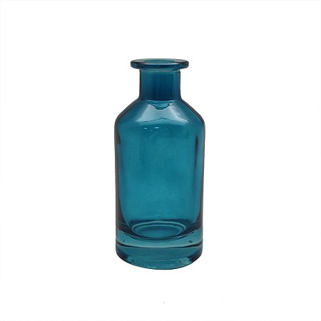 VASO DECORATIVO EM VIDRO AZUL