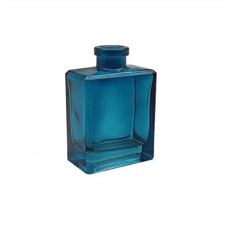 VASO DECORATIVO EM VIDRO AZUL