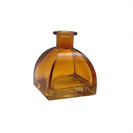 VASO DECORATIVO EM VIDRO AMBAR