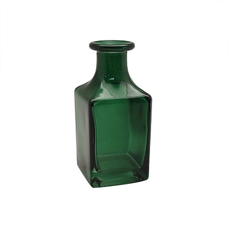 VASO DECORATIVO EM VIDRO VERDE