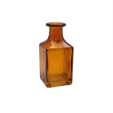 VASO DECORATIVO EM VIDRO AMBAR