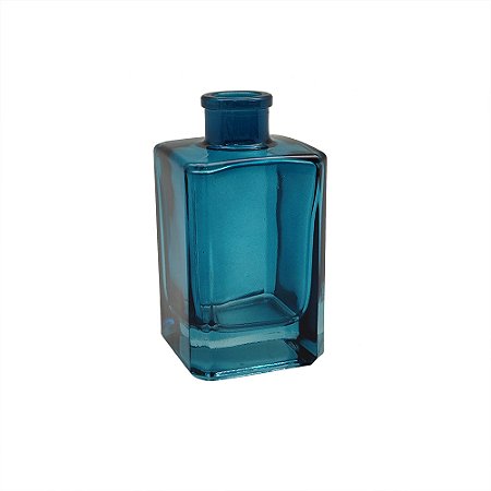 VASO DECORATIVO EM VIDRO AZUL