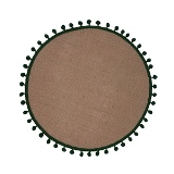 JOGO AMERICANO DE JUTA NATURAL E VERDE