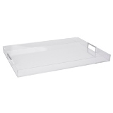 BANDEJA DE ACRILICO COM ALCA DE METAL