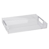 BANDEJA DE ACRILICO COM ALCA DE METAL