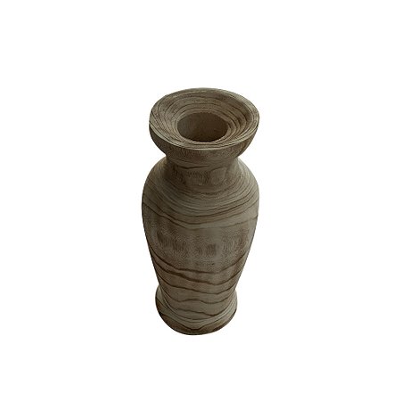 VASO DECORATIVO EM MADEIRA NATURAL