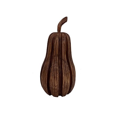 PECA DECORATIVA ABOBORA EM MADEIRA