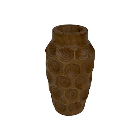 VASO DECORATIVO EM MADEIRA