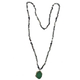 COLAR DE MESA DE PEDRA VERDE