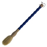 PINCEL DECORATIVO DE PEDRA AZUL E MADEIRA