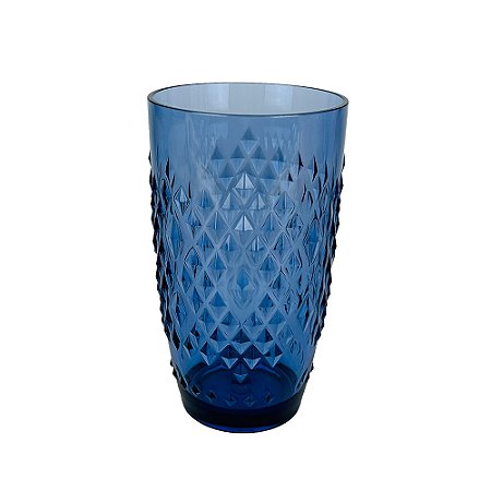 JOGO DE 6 COPOS EM ACRILICO - AZUL - 9X15.5CM