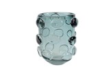 VASO DE VIDRO CINZA