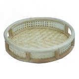 BANDEJA DE RATTAN NATURAL