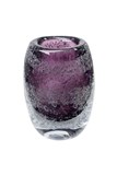 VASO DE VIDRO COM BOLHAS ROXO