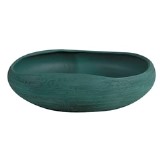 CENTRO DE MESA DE CERAMICA CINZA ESVERDEADO