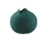 VASO DE CERAMICA CINZA ESVERDEADO