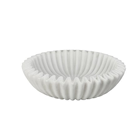 CENTRO DE MESA CURVAS EM RESINA BRANCO