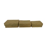 CONJ DE CESTAS DE PALHA NATURAL - 3 PCS
