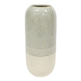 VASO EM CERAMICA AREIA 10CM X 10CM X 24CM