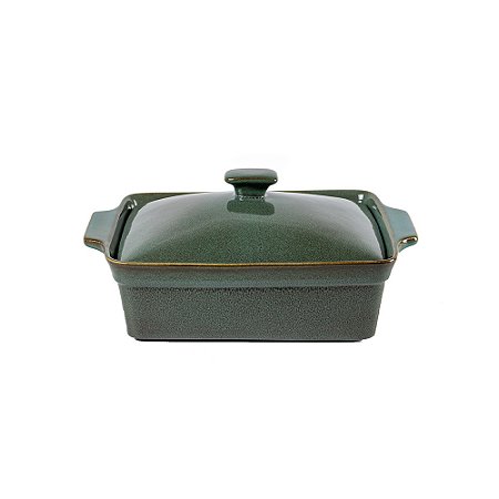 CACAROLA DE CERAMICA VERDE