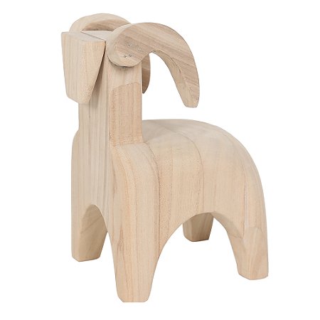 MESA EM MADEIRA COR NATURAL 16CM X 16CM X 24CM