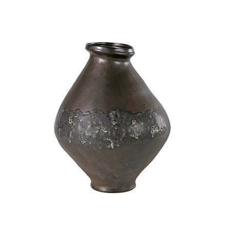 VASO DECORATIVO EM CERAMICA PRETO