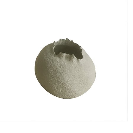 VASO DECORATIVO EM CERAMICA BRANCO