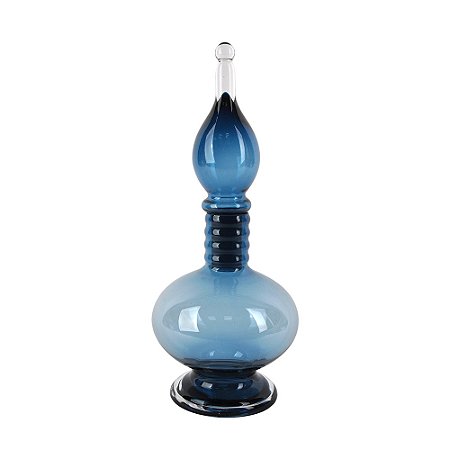 GARRAFA DE VIDRO AZUL