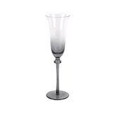 CONJ DE TACAS DE CHAMPAGNE CINZA E TRANSPARENTE - 6 PCS