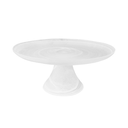 BOLEIRA EM VIDRO BRANCO FOSCO