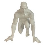 FIGURA DECORATIVA - ATLETA - 24X26X29 CM