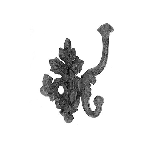 PECA DECORATIVA GANCHO EM FERRO PRETO