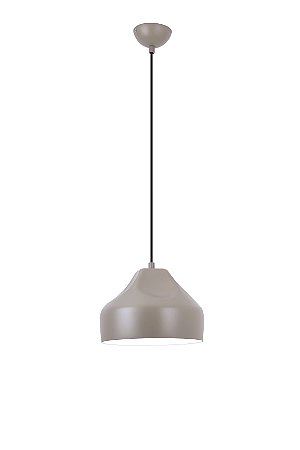 PENDENTE TESSILE AREIA / BRANCO (D)24CM (A)18CM 1XE27 BULBO MAX 15W 3000K IP20