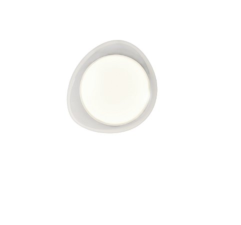 PLAFON CORE TRANSPARENTE / BRANCO (L)34,4CM (C)31,1CM (A)12,3CM 1XLED INTEGRADO 10W 3000K 600LM IP20