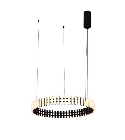 PENDENTE XYLO PRETO / BRANCO (D)63CM (A)7,5CM 1XLED INTEGRADO 35W 3000K 2100LM IP20