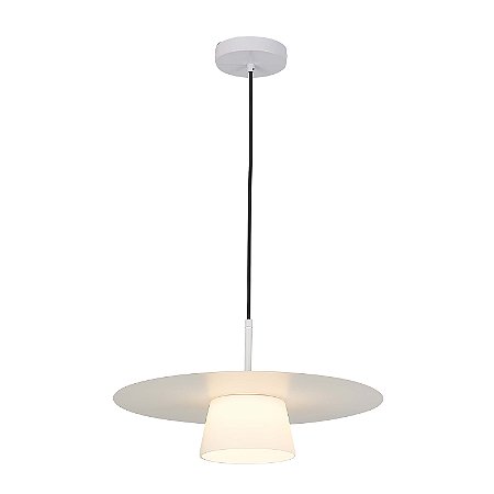PENDENTE CAPELO OFF-WHITE / LEITOSO (D)42CM (A)25CM 1XLED INTEGRADO 7W 2700K 700LM IP20