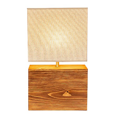 ABAJUR BALI NATURAL (L)12CM (C)30CM (A)33CM 1XE27 BULBO MAX 40W IP20 (SOMENTE BASE)